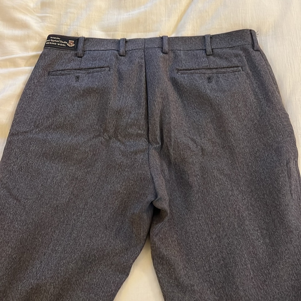 Merino wool flat front dress pants - Picture 5 of 6
